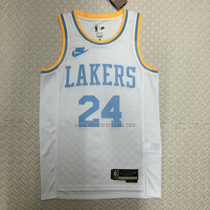 Camiseta Los Angeles Lakers Kobe Bryant NO 24 Classic 2022-23 Blanco